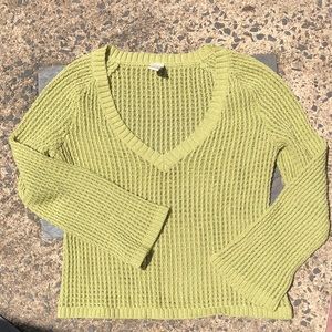 J. Jill v-neck crop sweater M